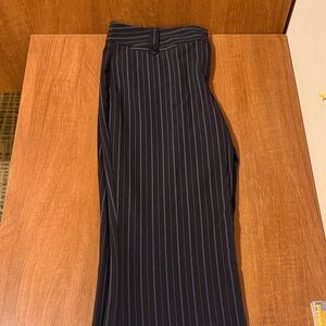 Black Pinstripe Pants